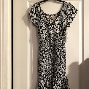 Black/White Floral Sundress